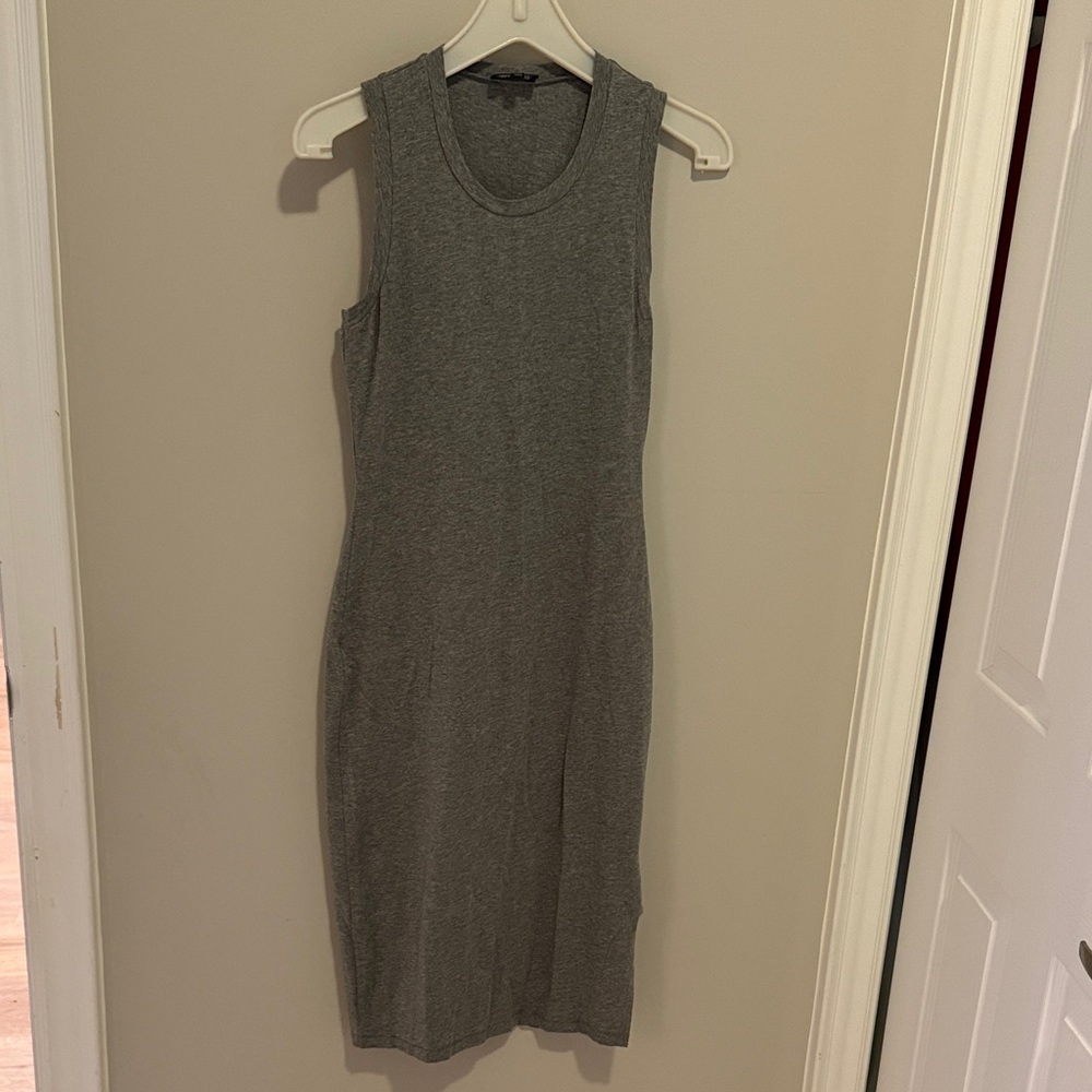 Wilfred Gray Sleeveless Midi Dress